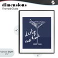 thumbnail image 4 of Stupell Industries Farmhouse Dirty Martini on Blue Black Framed Giclee Art, 11 x 14, by Lettered and Lined, 4 of 8