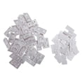 thumbnail image 1 of 30 Uds estante gabinete 90 grados soportes de esquina de plástico soportes angulares blanco, 1 of 5