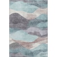 thumbnail image 2 of Addison Rugs Mayfield Premium Machine Washable Transitional Waves Teal Rectangle Rug, 10' x 14', 2 of 7