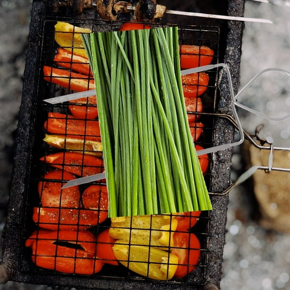 IBASETOY 4Pcs Stainless Steel Barbecue Utensils Kit BBQ Grilling Tools for Men and Women