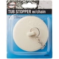 thumbnail image 5 of Danco Rubber Bath Stopper with Chain, White, 5 of 5