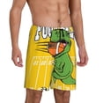 thumbnail image 2 of Sikiie T-Rex Playing Football Mens Pajama Shorts, Lounge Pant, Men's shorts，Sleep Pj Shorts for Men-Medium, 2 of 6