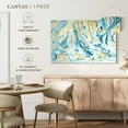 thumbnail image 5 of Elephant Stock Teal And Gold Abstract Wall Art - Horizontal Canvas Wall Art - Living Room Wall Decor - Abstract Canvas - Blue And Gold Decor - 48" x 32", 5 of 8