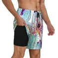 thumbnail image 3 of Balery Cactus Mens Swim Trunks Swim Shorts for Men Quick Dry Inseam Beach Shorts with Compression Liner Pocket-XX-Large, 3 of 9