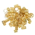 thumbnail image 4 of Cuentas para el cabello, joyas para rastas, joyas para rastas huecas doradas, joyas para rastas doradas creadas para el futuro, 4 of 14