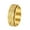 Gold, variant on Men's Women's Jewelry Personality Stainless Steel Punk Style 8mm Knurl Mesh Pattern Rotatable Frosted Rings Silver Size 9