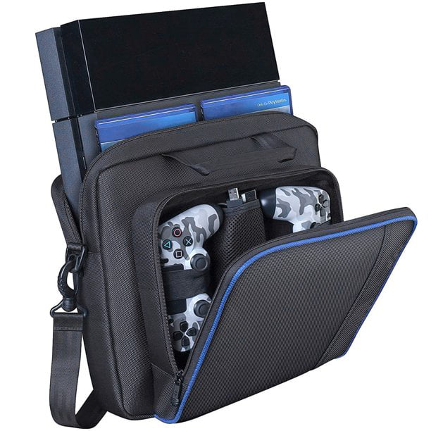 TSV Black Multifunctional Carry Bag Travel Case Handbag for PlayStation PS4 Console and Accessories - Walmart.com