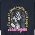 thumbnail image 3 of Janis Joplin - One Of Those Regular Weird People - Men's Crew Neck Fleece Pullover, 3 of 5
