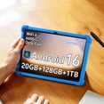 thumbnail image 3 of FIEWESEY For SHARECLOUD P10_T 10.1 inch Tablet Case For FIRYMID 1060C / Frameflow Model P10-A/Kairisy-P10a 10.1 inch Tablet Protective Cover Silicone Case Kids Friendly with Kicskstand (Blue), 3 of 8