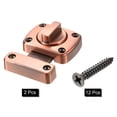 thumbnail image 3 of Uxcell Rotate Bolt Latch, Zinc Alloy Door Lock Gate Latches, 2.2x1.6" Red Bronze 2Pack, 3 of 6