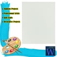 thumbnail image 3 of WholesaleArtsFrames-com 16x16 White Professional Artist Quality Acid Free Canvas Panels 50-Pack (1 Full Case of 50 Single Canvas Panels), 3 of 5