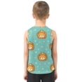thumbnail image 3 of Cute Lion Heads with Crown Stars Vest Undershirt Tank Top Sleeveless Quick Dry S, 3 of 7