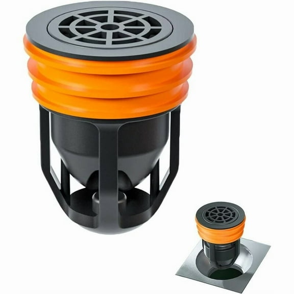 Magnetic Anti-Odor Shower Drain Cover, One-Way Non-Return Valve for Bathroom Sink, Compatible with Most Floor Drains