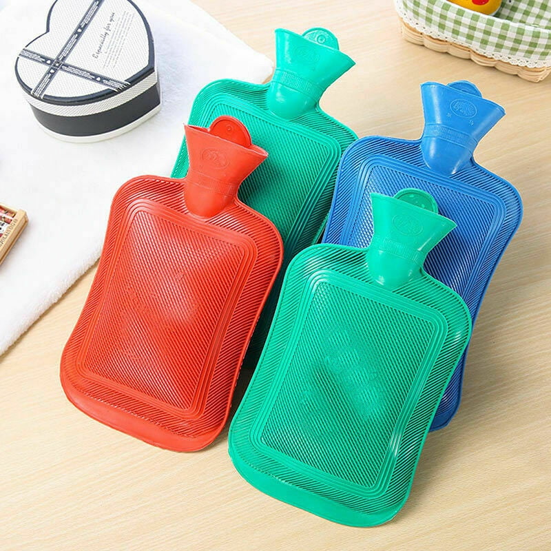 Rubber Hot Water Bottle Bag Thick High Density Hand Warm Relaxing Care