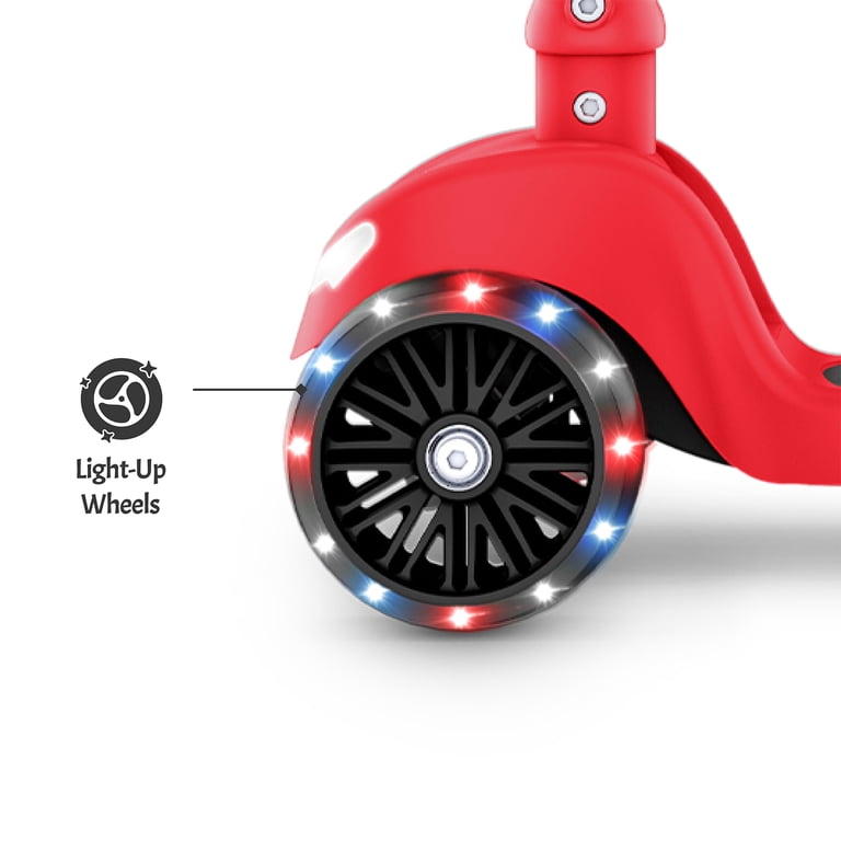 Jetson Jupiter Mini 3 Wheel Light-Up Kick Scooter with Adjustable