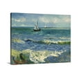 thumbnail image 4 of The Sea at Les Saintes Maries de la Mer by Vincent Van Gogh Framed Art, 4 of 5