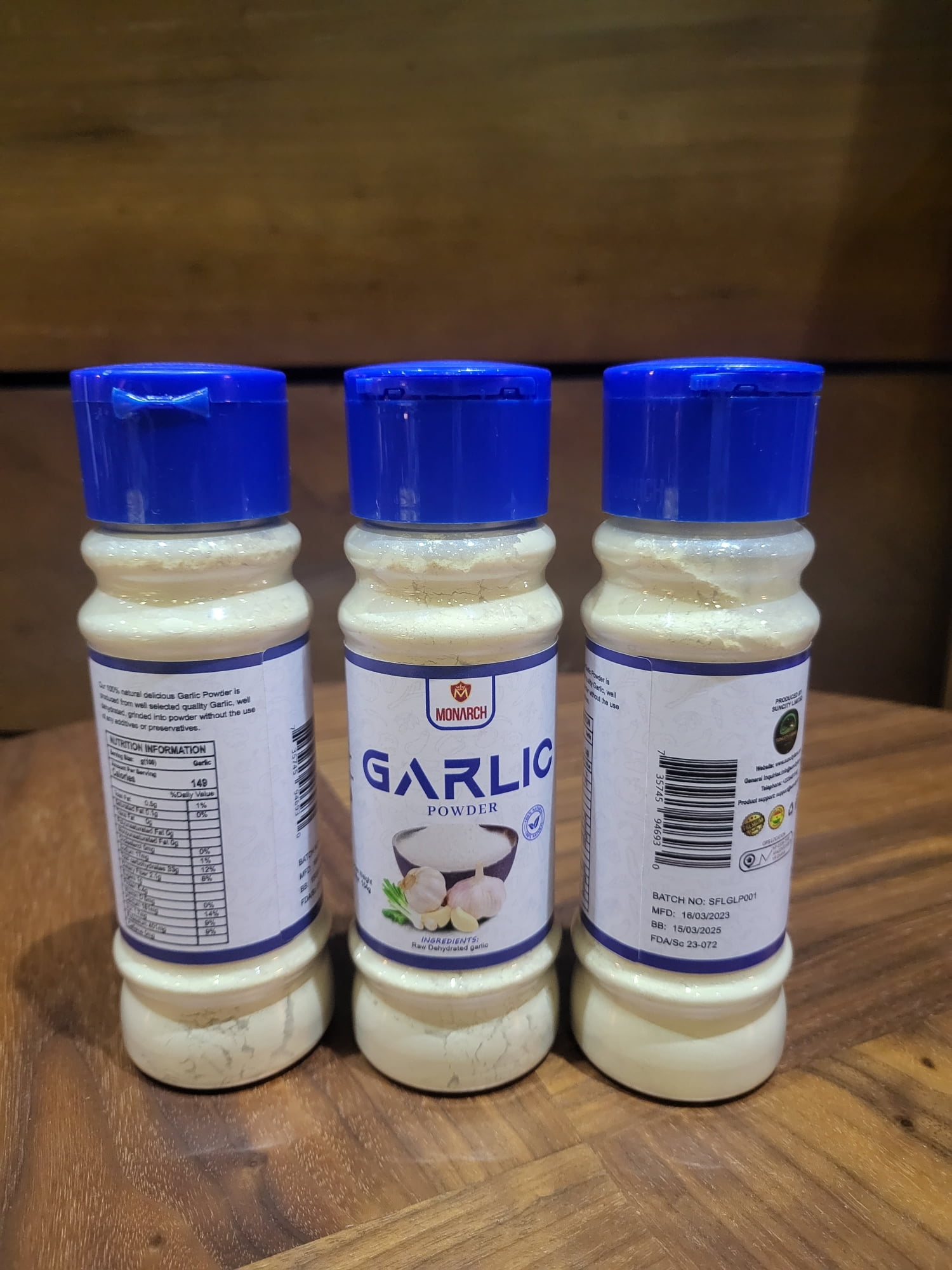 MONARCH 100% RAW GARLIC POWDER (PACK OF 5 PIECES)