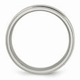 thumbnail image 3 of Titanium Ridged Edge 7mm Brushed and Polished Band, 3 of 8