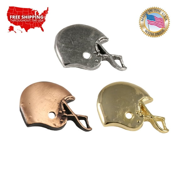 Football Helmet Pin Pewter Sports Creative Pewter Designs Made in USA