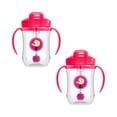 thumbnail image 1 of 2-Pack Vasos con Popote 9oz Dr. Brown’s Rosa Straw Cup, 1 of 8