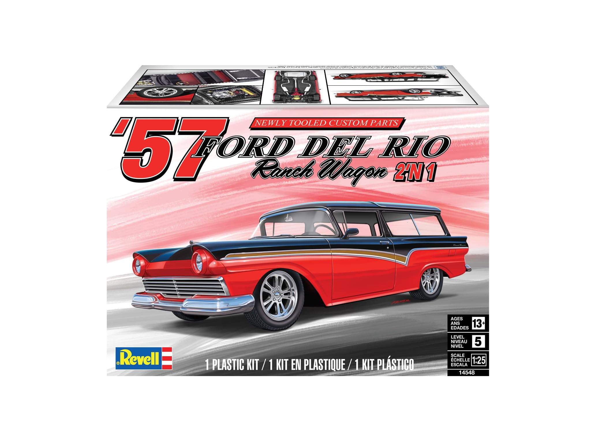 Revell 145489090 1/25 57 F0RD Del Rio Ranch Wagon 2N1 Plastic Model Kit