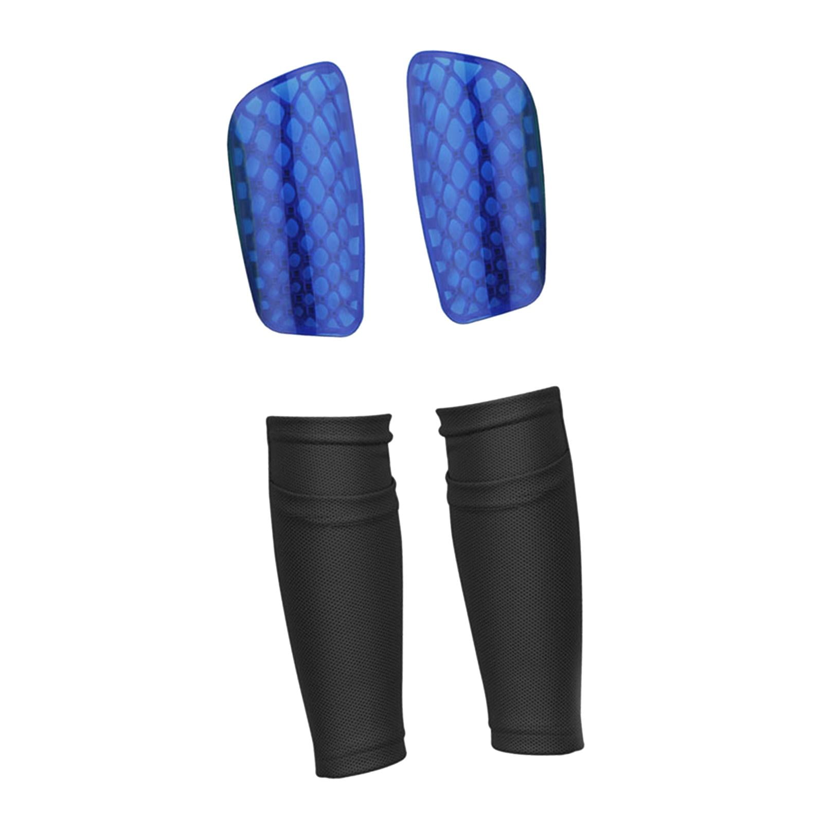 2 Pieces Soccer Shin Guards Compression Calf Sleeves Kicking Ball