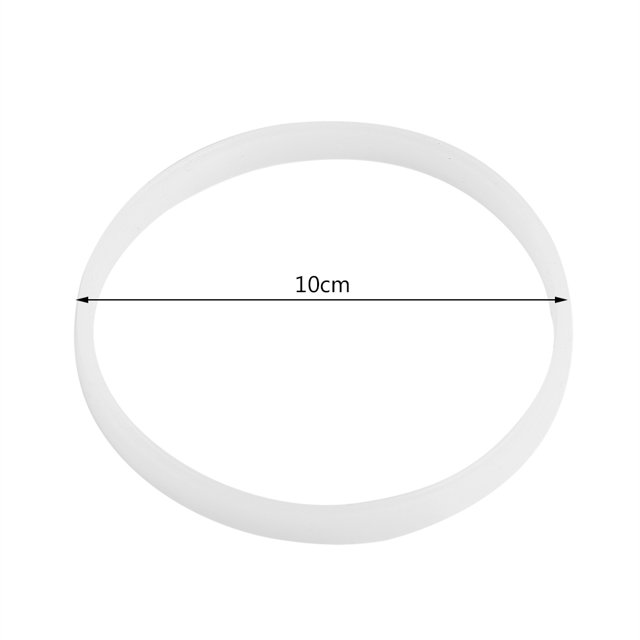 Peahefy 10cm white rubber sealing O-ring gasket designed for Ninja juicer blender replacement seals. Made of durable rubber material, this flexible O-ring provides superior toughness and effective sealing to protect the blender. The gasket measures approximately 10 cm in diameter and is easy to install, making it a convenient replacement for original blender gaskets. Suitable for Ninja Bullet Juicer models, it comes in a pack of 4 pieces.