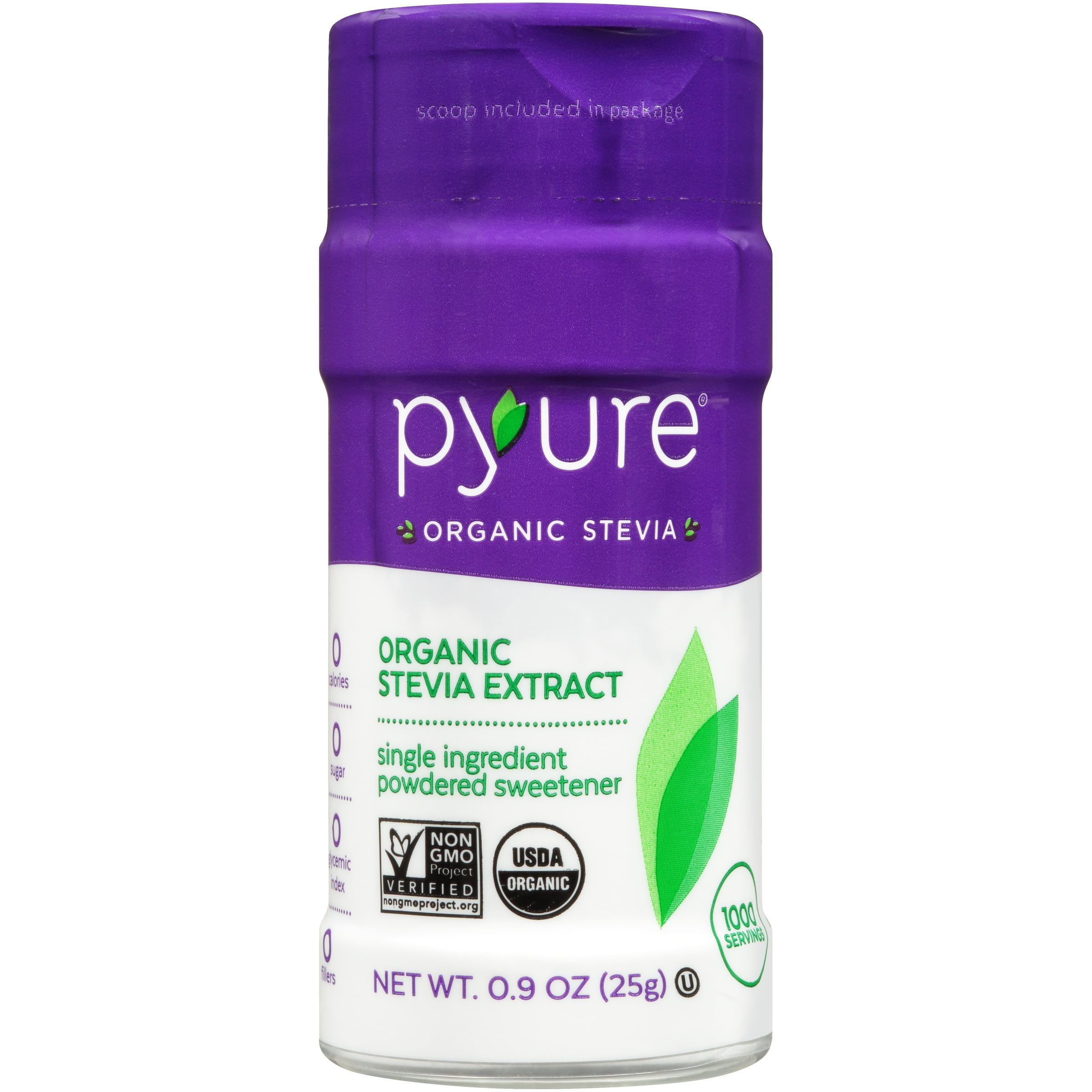 Pyure Organic Stevia Extract, Single Ingredient Powdered Sweetener