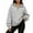 j-Light Gray64, variant on LIIPEE Women Sweatshirts Casual Zipper Long Sleeve Solid Color Lapel Sweatshirt Ladies Fashion Loose Fit Hoodless Sports Tops Autumn Winter Comfortable Breathable Soft Daily Pullover,White,XXL