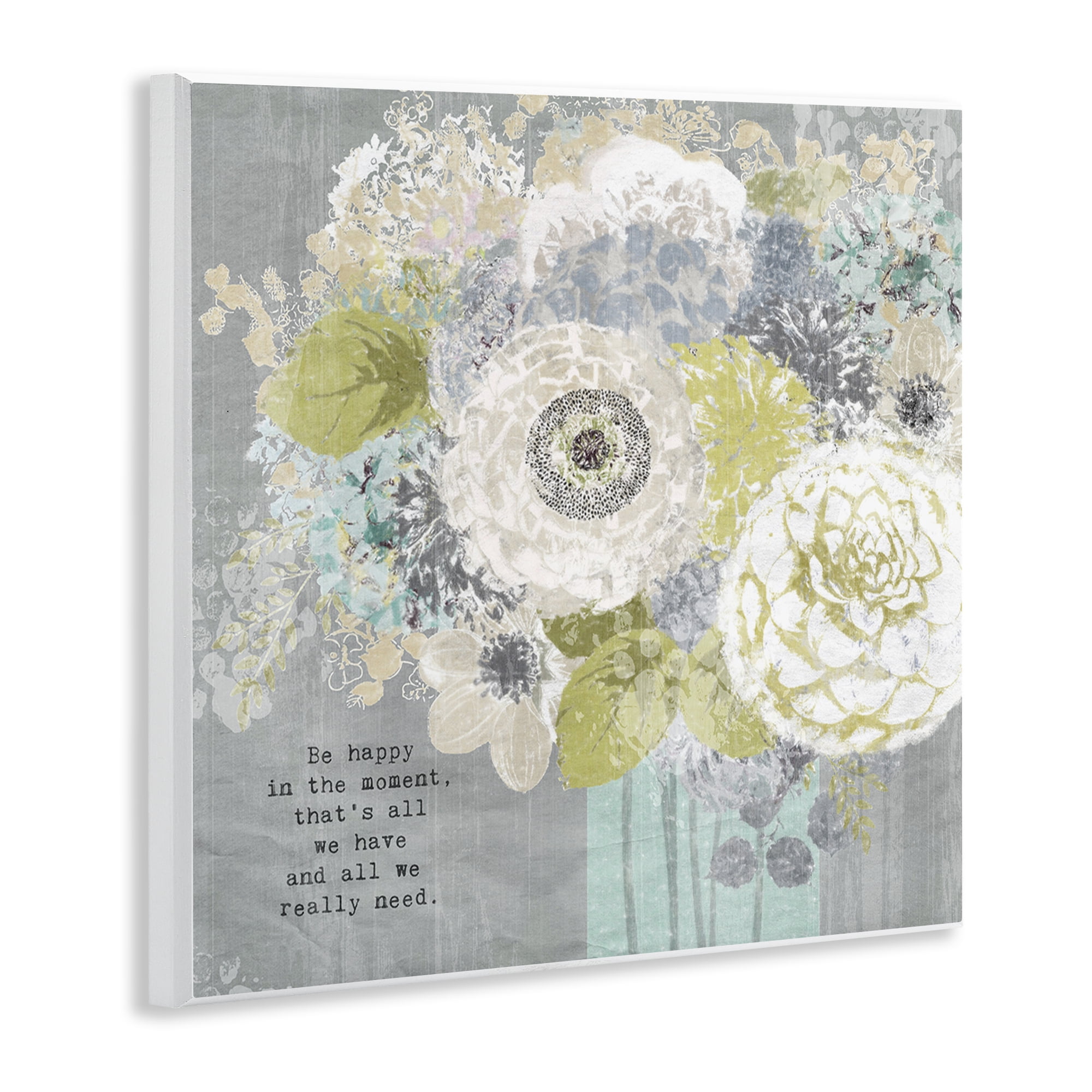 Stupell Industries Happy In The Moment Wall Plaque Art, design by Suzanne Nicoll