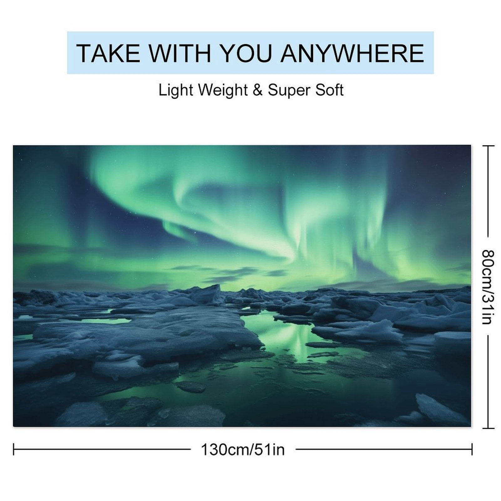 Aurora Starry Sky Beach Towel – with A Unique Design, Extra Large,XL (32”x 63”) for Kids & Adults