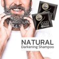 thumbnail image 2 of 20pcs Mens Beard Dyeing Black Hair Shampoo, 2 of 5