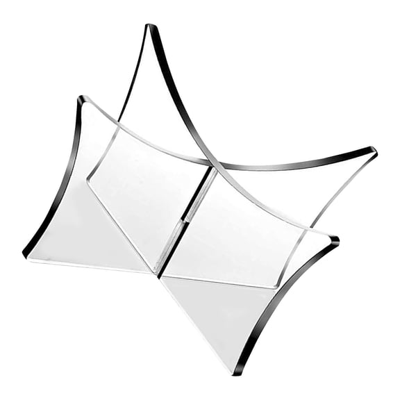 Clear Acrylic Sports Ball Display Stand, Open Desktop Ball Holder, Transparent Display Rack, Memorabilia Support for Basketball, Football, Volleyball, Rugby on Shelf, Desk and Trophy Area,1 Pack