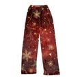 thumbnail image 4 of Women's Casual Fashion Christmas Pajama Pants, Long Sleepwear Trousers for Sports and Home Use, Comfortable and Soft Material for Nightwear and Lounging,Red,S, 4 of 6