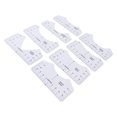 thumbnail image 1 of Guía De Regla De Camiseta, Herramienta De Alineación De Camiseta De PVC Liviana Precisa 8pcs Para Centrarse, 1 of 7