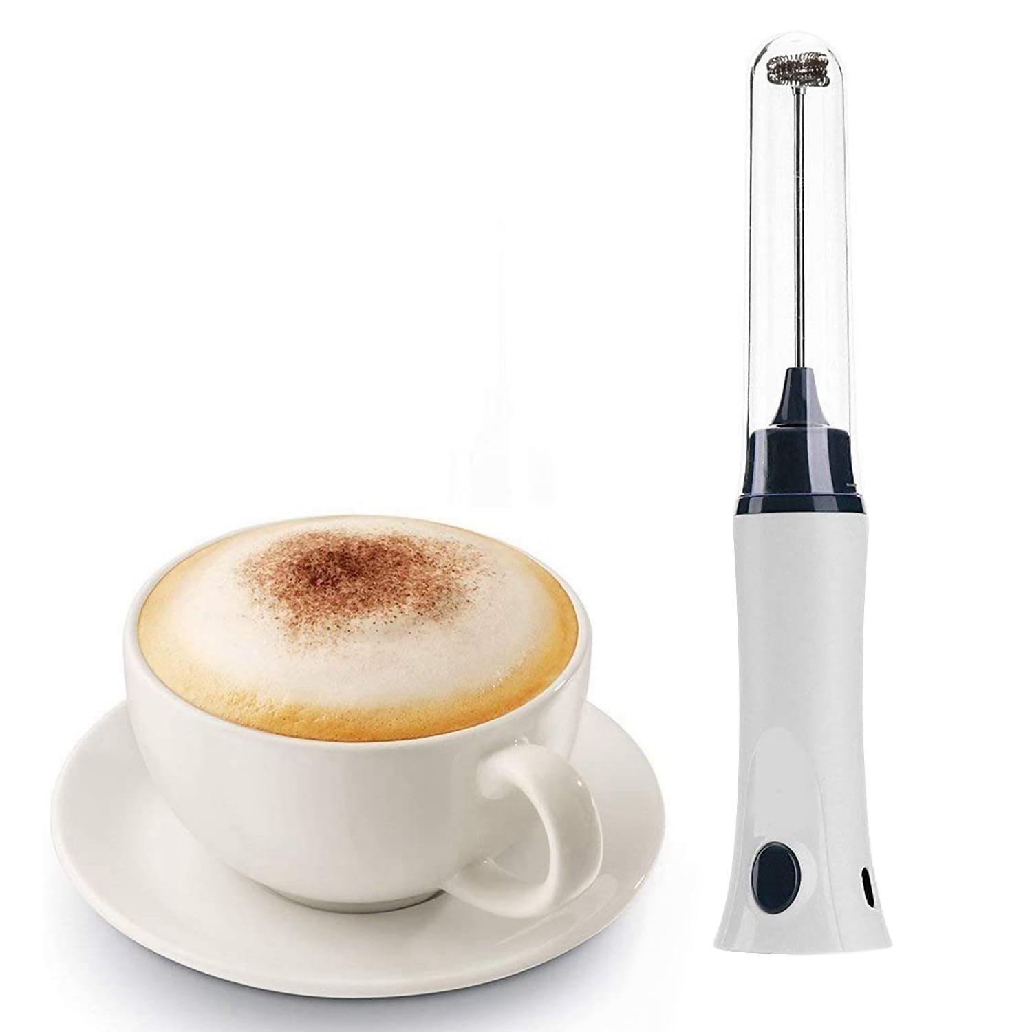 Opcus Electric Milk Frother Handheld for Coffee Portable Rechargeable Drink Mixer Whisk Coffee Foam Maker for Latte Black, Size: One Size