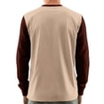 thumbnail image 3 of Hearthz Men's Henley Shirts Long Sleeve Fall 3-Button Color Block Summer Shirts for Men Crew Neck Sports Baseball Jerseys T Shirts, 3 of 4