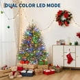 thumbnail image 6 of Senfot 4.5FT Prelit Artificial Christmas Tree with 200 Lights, Foldable Stand, On/Off Foot Pedal, Easy Assembly, Christmas Holiday Decoration for Home, Party, Office, Green, 6 of 7