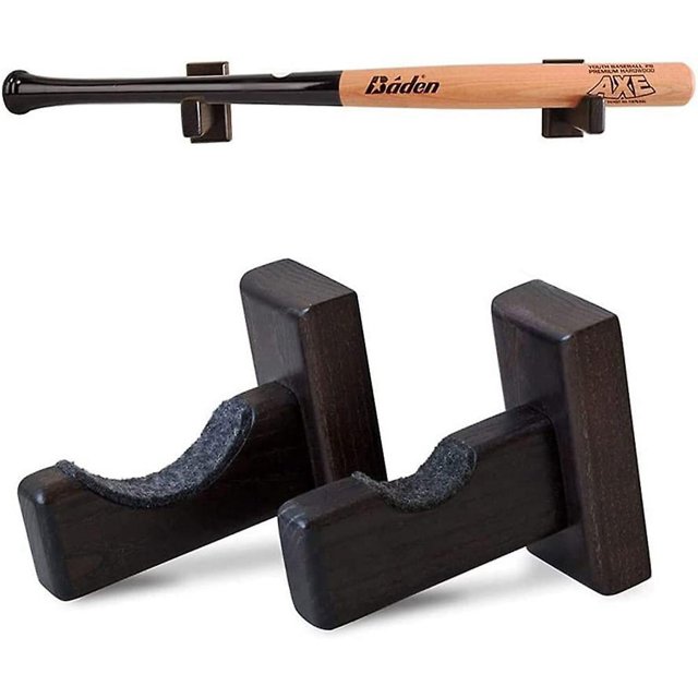 2 Pieces Wall Mounted Baseball Bat Rack, Baseball Bat Holder, Baseball Bat Holder, Baseball Bat Holder Containers, for Baseball, Softball, Hockey Stic