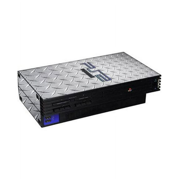 Playstation PS2 Fat Diamond Plate Console Skin