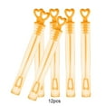 thumbnail image 5 of 12Pcs Heart Empty Bubble Soap Bottles Maker Wedding Party Decorations Kids Toy Yellow Plastic, 5 of 7