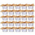 thumbnail image 1 of Juego de 25 piezas para obsequios de bodas y fiestas: cajas de caramelos hexagonales con cinta dorada y diseño de mármol para galletas de chocolate, 1 of 8