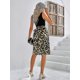 thumbnail image 4 of Vestido sin mangas con estampado de leopardo y cuello redondo a la moda informal Primavera/Verano para mujer, 4 of 5