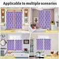 thumbnail image 5 of Purple Moroccan Kitchen Curtains Window Panels, Boho Ethnic Abstract Quatrefoil Motifs Insulated Window Treatment Curtain, Grommet Curtains for Bedroom/Living Room/Bathroom, 2 Piece 52"Wx84"L, 5 of 8