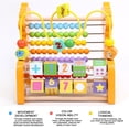 thumbnail image 4 of Multifunctional Wooden Calculation Frame Kids Educational Beaded Learning Toy, 4 of 9
