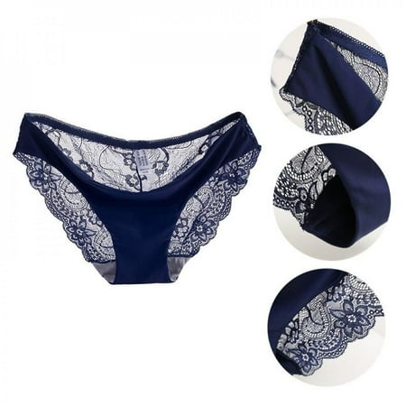 

Fantadool Women Lace Panties Seamless Cotton Breathable Panty Hollow Briefs Girl Underwear