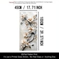 thumbnail image 6 of 17.71 x 39.37 White Plum String Pattern Frosted Removable Reusable Window Film, 6 of 7