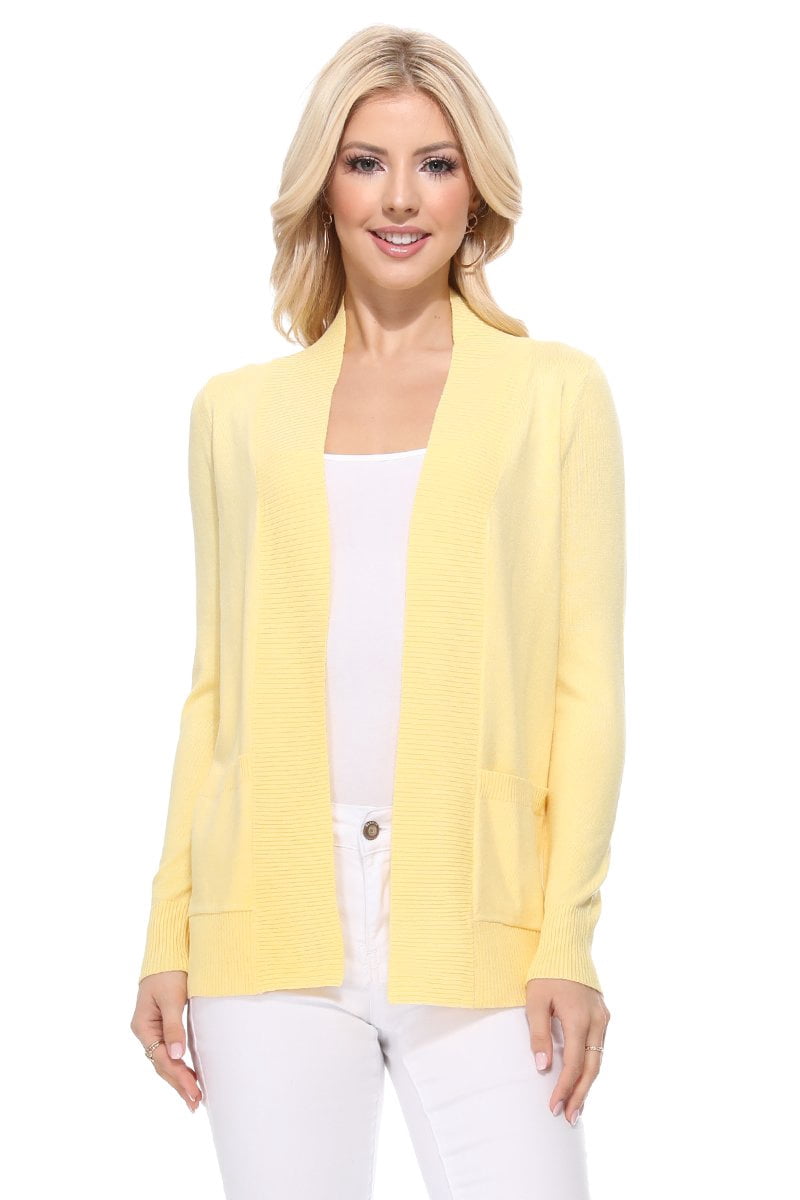 yellow cardigan walmart