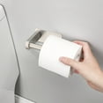 thumbnail image 6 of Toilet Paper Holder Self Adhesive,No Drilling Stainless Steel Rustproof Adhesive Toilet Roll Holder,Grey, 6 of 8