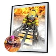 thumbnail image 2 of 5D bricolaje taladro completo diamante pintura bombero bordado mosaico Kit decoración del hogar FLhrweasw Nuevo, 2 of 9